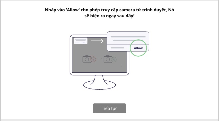 cho phép trình duyệt Internet truy cập camera