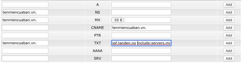 cấu hình bản ghi SPF và DKIM khi dùng Mailchimp